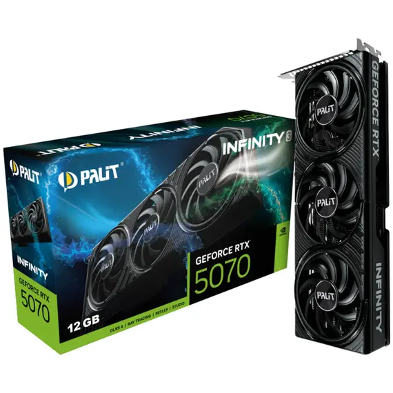 Palit RTX 5070 Infinity 3 - Video Card, 12GB, GDDR7, PCIe 5.0 x16