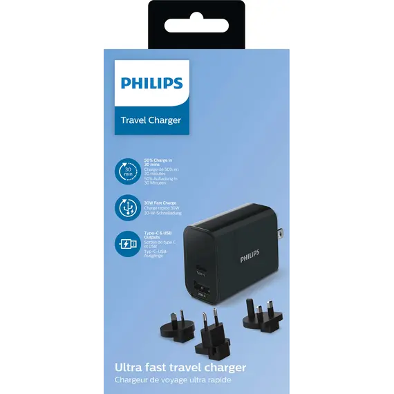 Philips DLP2621T/00 USB Travel Charger - 1YR, 3 image