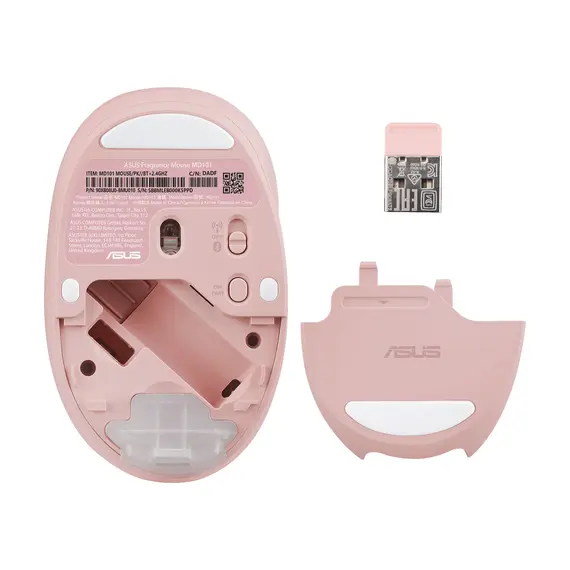 ASUS 90XB08U0-BMU010 Mouse, Pink, 3 image