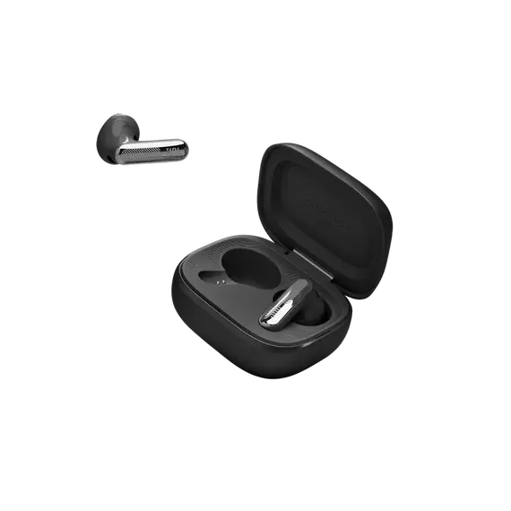 JBL JBLLIVEFLEX4BLK Headphones - Surround Sound, Wireless, Bluetooth 6.0, In-Ear, Built-in Microphone, IP54, Black, 1YR