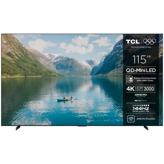 TCL 115C7K TV - 115", 4K Ultra HD, Smart TV, QD-Mini LED, Wi-Fi, Black, 2YR, תצוגה אלכסוני: 115", 2 image