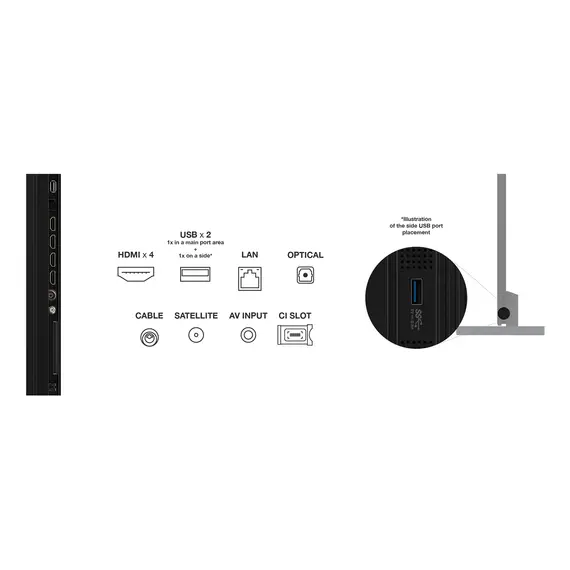 TCL 115C7K TV - 115", 4K Ultra HD, Smart TV, QD-Mini LED, Wi-Fi, Black, 2YR, תצוגה אלכסוני: 115", 8 image