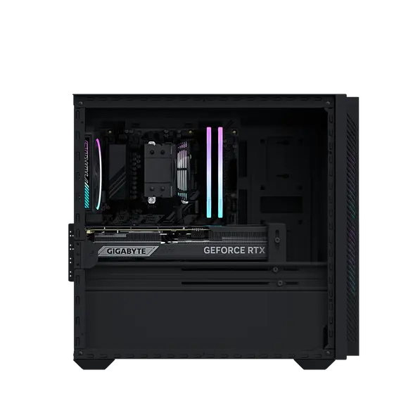 GIGABYTE AORUS PRIME 3 Gaming Desktop PC - AMD Ryzen 7 9700X, 32GB, 1000GB SSD, RTX 5070 12GB, Win11Home, Black, 5 image