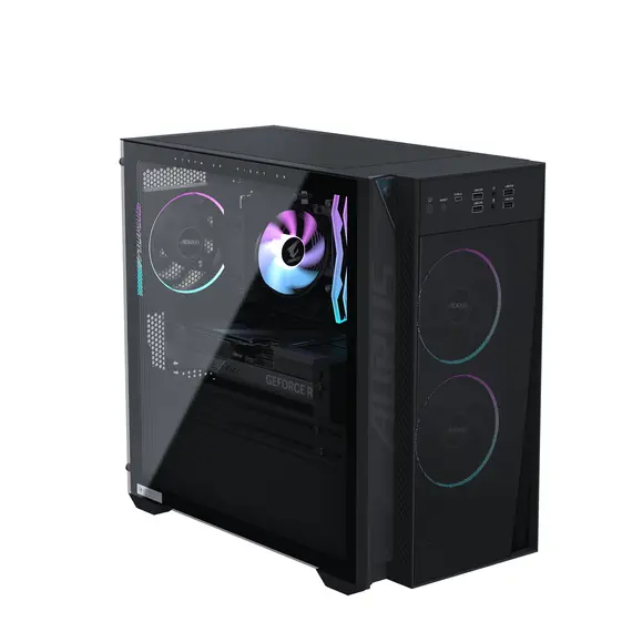 GIGABYTE AORUS PRIME 3 Gaming Desktop PC - AMD Ryzen 7 9700X, 32GB, 1000GB SSD, RTX 5070 12GB, Win11Home, Black