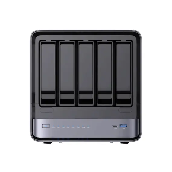 MinisForum N5 Pro NAS Server - AMD Ryzen AI 9 HX 370, 32GB, 128GB eMMC, 5 image