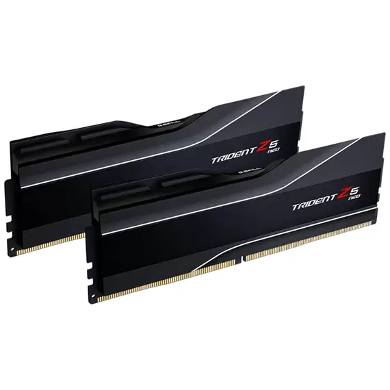 G.Skill Trident Z5 Neo Memory Module - 32GB (2x16GB), DDR5, 6000, CL36, Black, מהירות הזיכרון: 6000 מגה הרץ, מערך/סידור הזיכרון: 2 x 16 GB, מתח הזיכרון (וולטאז'): 1.5 V, זמן איחזור CAS: 30, Internal memory: 32 GB, 2 image