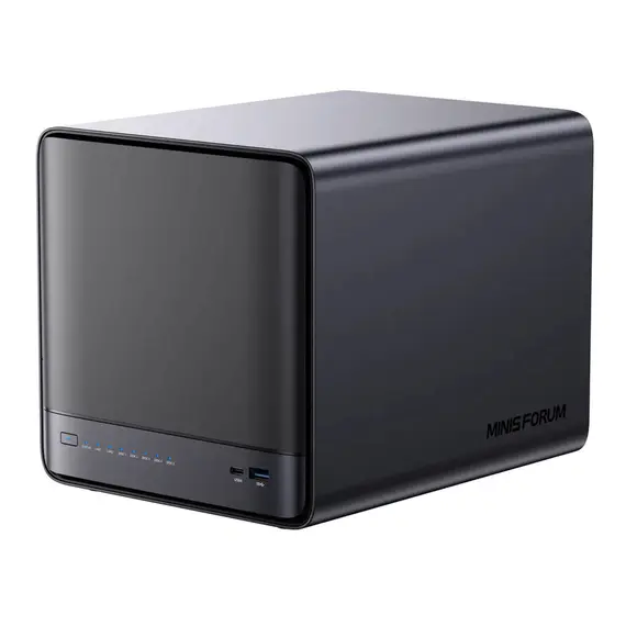 MinisForum N5 Pro NAS Server - AMD Ryzen AI 9 HX 370, 32GB, 128GB eMMC