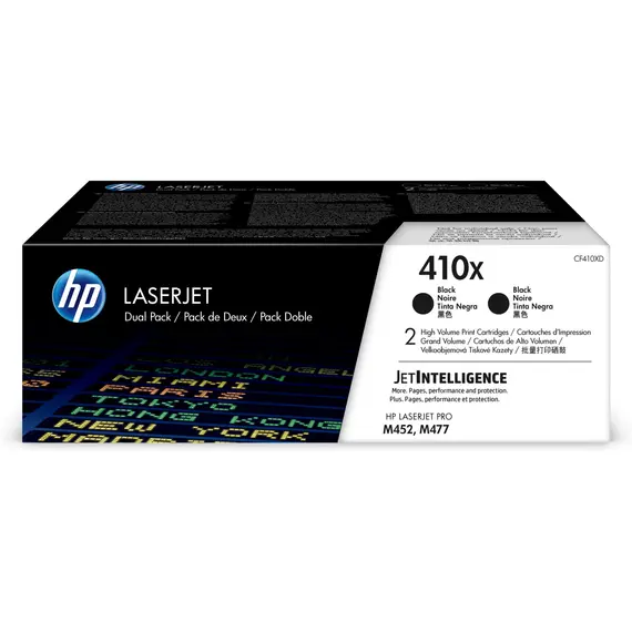 HP CF410XD - High Yield, 2-pack, Black, 1YR