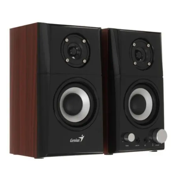 Genius 31730032400 - Two Way Hi-Fi Wood Speakers, 2YR, 2 image