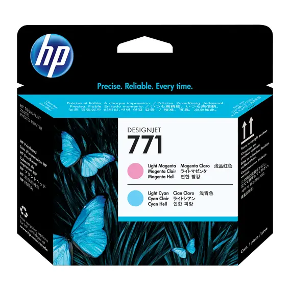 HP CE019A Printhead - HP DesignJet Z6200 Photo Printer series, Printhead, Light magenta/light cyan, 2 image