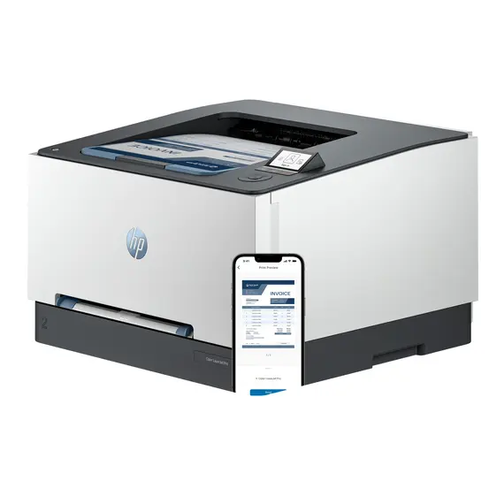 HP 499R0F Laser Printer - A4, Wi‑Fi, USB, Ethernet, 256 MB, 0.512 GB, 5.08 cm (2"), Blue, 1YR, изображение 3