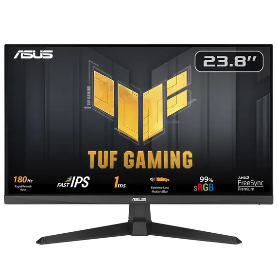 ASUS 90LM09B0-B01170 Gaming Monitor - 23.8", Full HD (1920 x 1080), Fast IPS, 180 Hz, Black, 1YR, 2 image