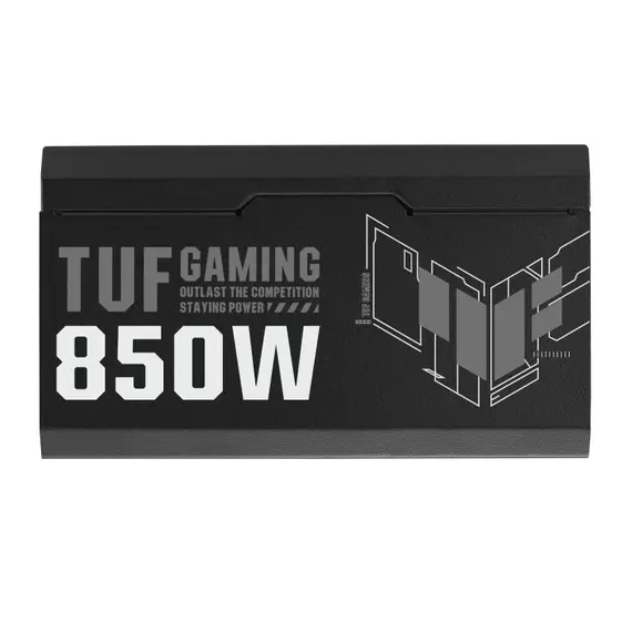 ASUS 90YE00S2-B0NA00 Power Supply Unit - 850W, 80+ Gold, PC, Black, 1YR, 5 image