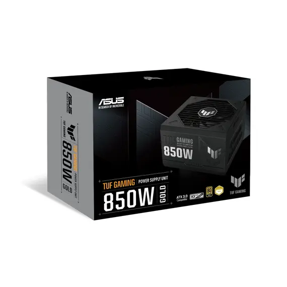 ASUS 90YE00S2-B0NA00 Power Supply Unit - 850W, 80+ Gold, PC, Black, 1YR, 11 image