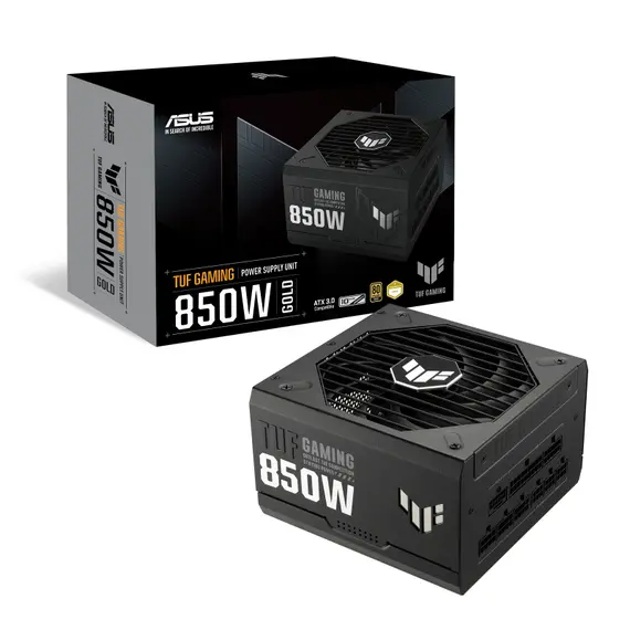 ASUS 90YE00S2-B0NA00 Power Supply Unit - 850W, 80+ Gold, PC, Black, 1YR, 12 image