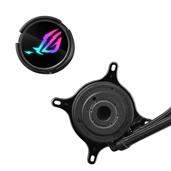 ASUS 90RC00T1-M0UAY0 ROG Strix LC III 360 ARGB Liquid CPU Cooler - 360 mm, 3x 120 mm, AMD AM5/AM4, Intel LGA 1851/1700/1200/115x, LCD, Black, 1YR, צבע המוצר: Black, 10 image