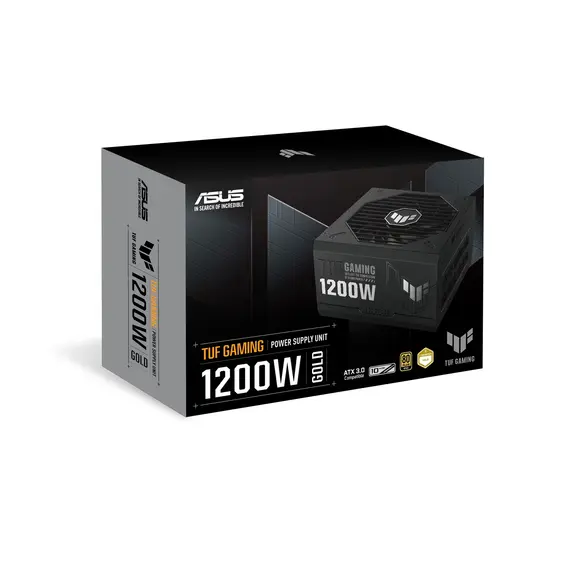 ASUS 90YE00S0-B0NA00 - Power Supply Unit, 1200W, 80+ Gold, PC, Black, 1YR, 11 image