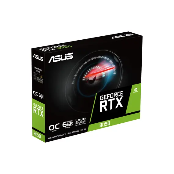 ASUS 90YV0KQ0-M0NA00 Video Card - 6 GB GDDR6, PCI Express 4.0 x16, NVIDIA GeForce RTX 3050, Black, 1YR, 7 image