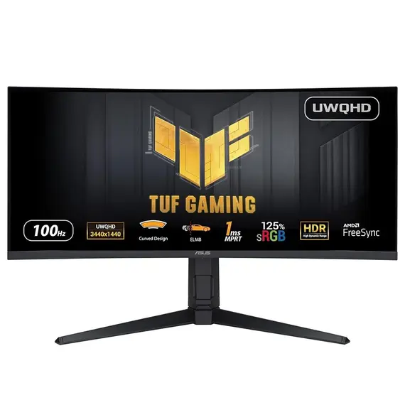 ASUS 90LM06F0-B01E70 Gaming Monitor - 34", UltraWide QHD, LED, 100Hz, Black, 1YR, 2 image