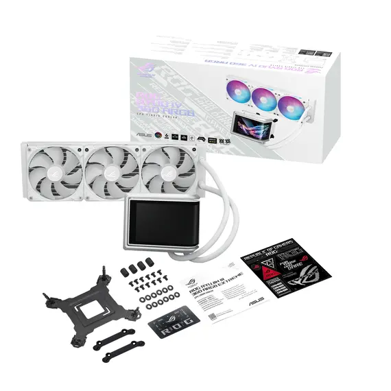 ASUS 90RC01N2-B0EAY0 All-in-One Liquid CPU Cooler - 120mm, Intel: LGA 1851, 1700, 1200, 115x; AMD: AM5, AM4, Multi, 1YR, 17 image