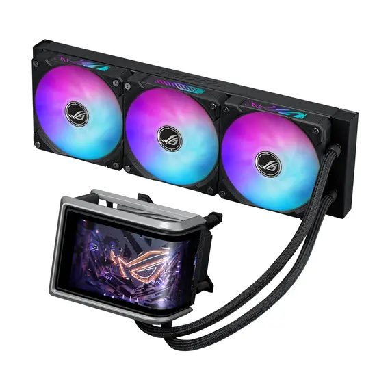 ASUS 90RC01N1-B0EAY0 Liquid CPU Cooler - 120mm, AMD AM5/AM4, Intel LGA 1851/1700/1200/115x, ARGB, 1YR, 12 image