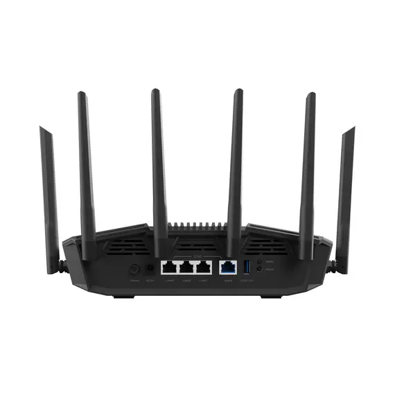 ASUS 90IG0A30-MO9C10 TUF Gaming BE9400 Tri Band WiFi 7 Router - 688+2882+5764 Mbps, USB port, Black, 1YR, 12 image