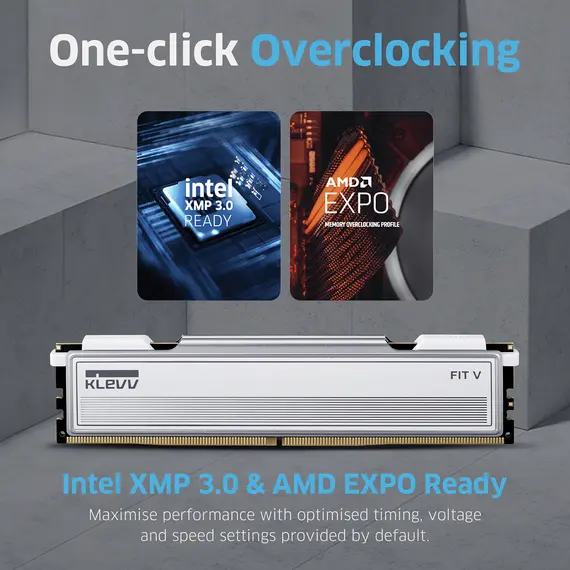 KLEVV KD5AGU880-60A300F Memory Module - 32GB, DDR5, 6000 MT/s, CL30, PC/Server, 3YR, 4 image