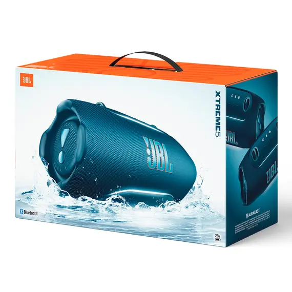 JBL JBLXTREME5BLU - Wireless, IP68, Stereo Portable Speaker, Blue, 1YR, צבע המוצר: Blue, 9 image