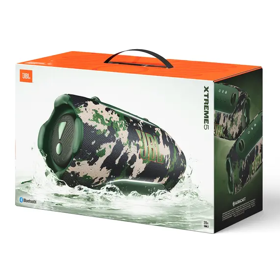 JBL JBLXTREME5SQUAD - Wireless, IP68, 28h, Multicolor, 1YR, צבע המוצר: Camouflage, 9 image