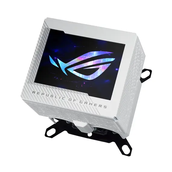 ASUS 90RC00V2-M0UAY0 ROG RYUJIN III WB White Edition Liquid CPU Cooler - AMD AM5/AM4, Intel LGA 1851/1700/1200/115x, 1 pc(s), צבע המוצר: White, 2 image