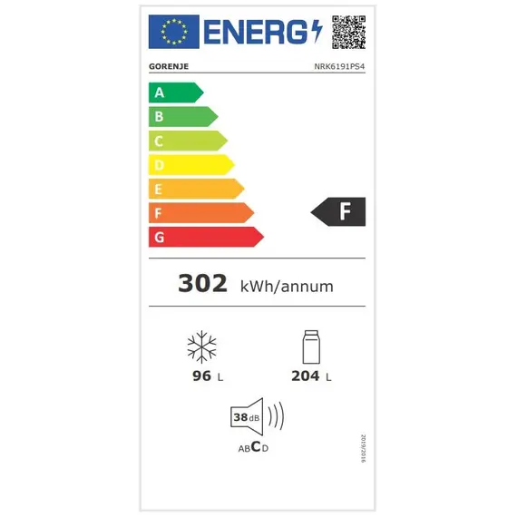 Gorenje 737397 Refrigerator - F, 1850 mm, Silver, 1YR – מקרר, תמונה 24
