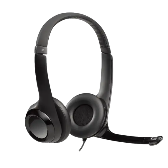 Logitech 981-000406 Headphones - Built-in Microphone, Black, изображение 2