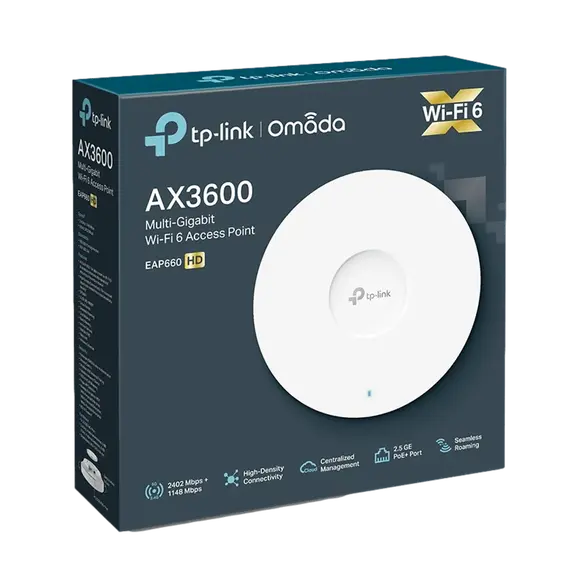 TP-Link EAP660 HD - 2402 Mbit/s, Power over Ethernet PoE, White, 3 image