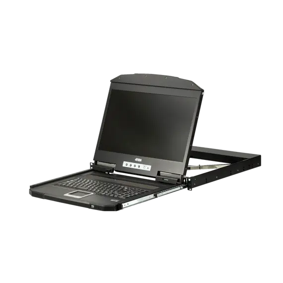 ATEN CL3700NW-ATA-AG LCD KVM Switch - HDMI, 1920 x 1080 pixels, 18.5", 20 ms, US English, Black