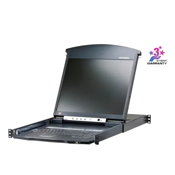 ATEN KL1516AIN-AXA-AG LCD KVM Switch - VGA, 19", 1920 x 1200 pixels, US English, Black