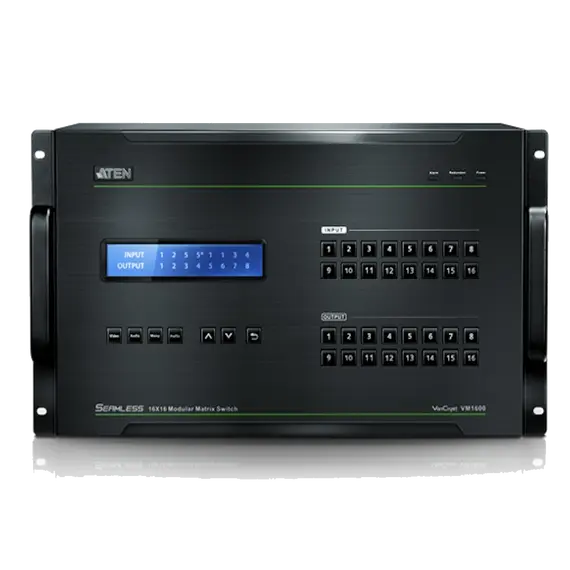 ATEN VM1600A-AT-G Modular AV Matrix Switcher - 15.2 Gbit/s, 9 image