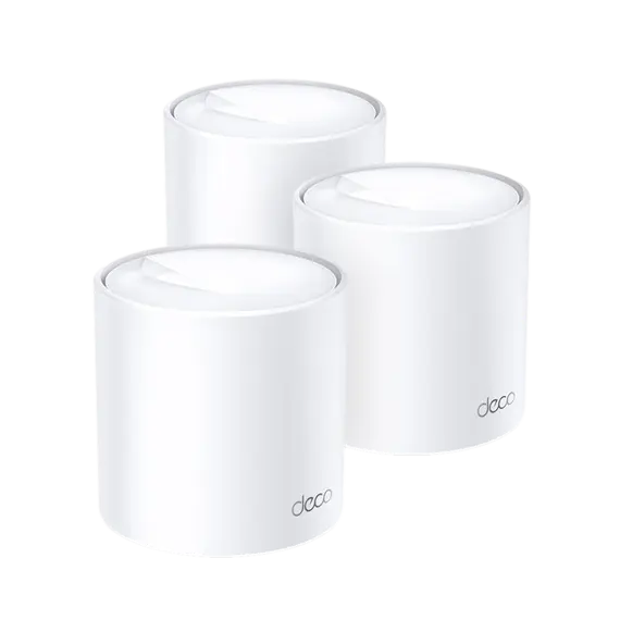 TP-Link DECO X60 3-PACK V1 Mesh Wi-Fi System - Wi-Fi 6 802.11ax, White