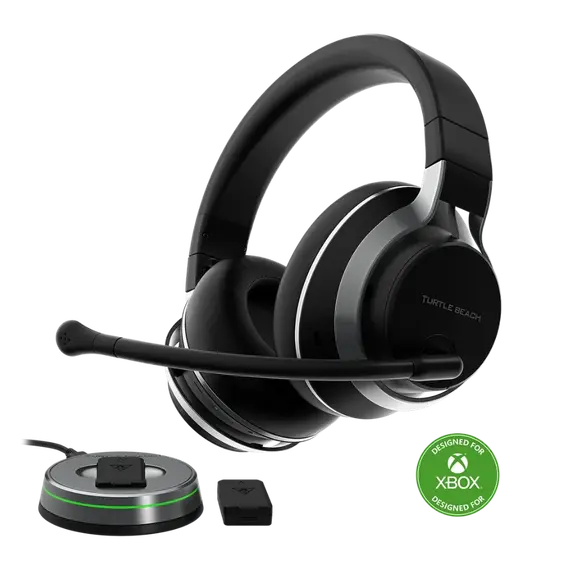 Turtle Beach TBS-2360-02 Headset - Wireless, Bluetooth 5.1, Over-Ear Closed, Boom, Black, imagen 3