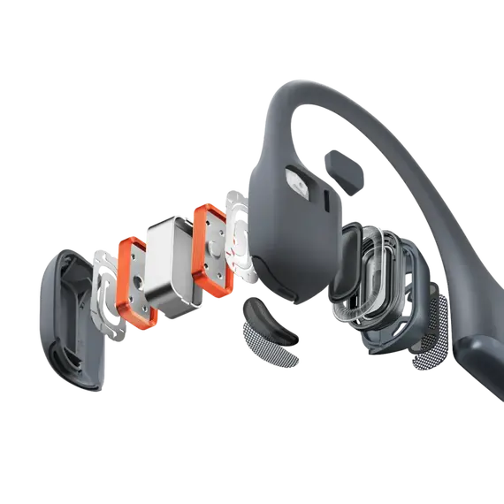 SHOKZ OpenRun Pro 2 S820-ST-BK Headphones - Wireless, Bluetooth 5.3, 12 hours, IP55, Black, imagen 5