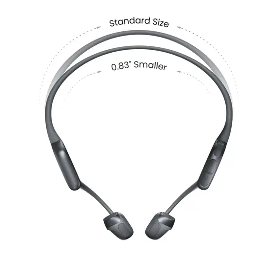 SHOKZ OpenRun Pro 2 Mini S820BK Headphones - Open-ear, Wireless, Bluetooth 5.3, Dual Noise-Canceling Mic, IP55, Black, 2YR, imagen 6