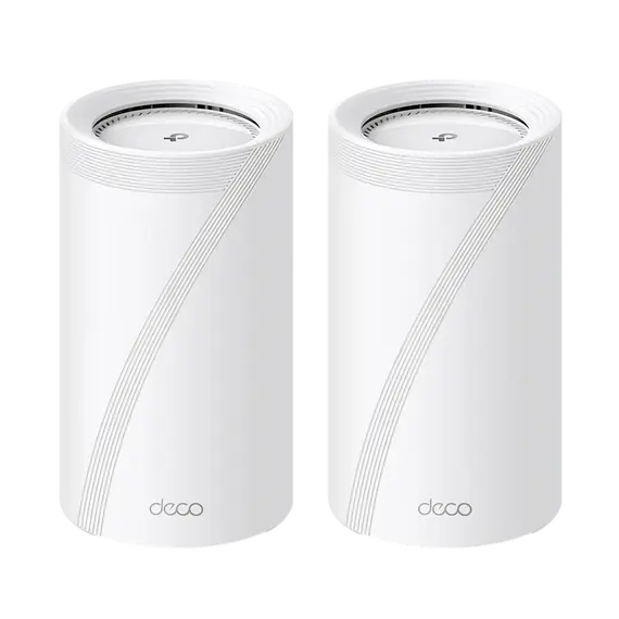 TP-Link DECO BE85 2-PACK Mesh Wi-Fi System - Wi-Fi 7 802.11be, White