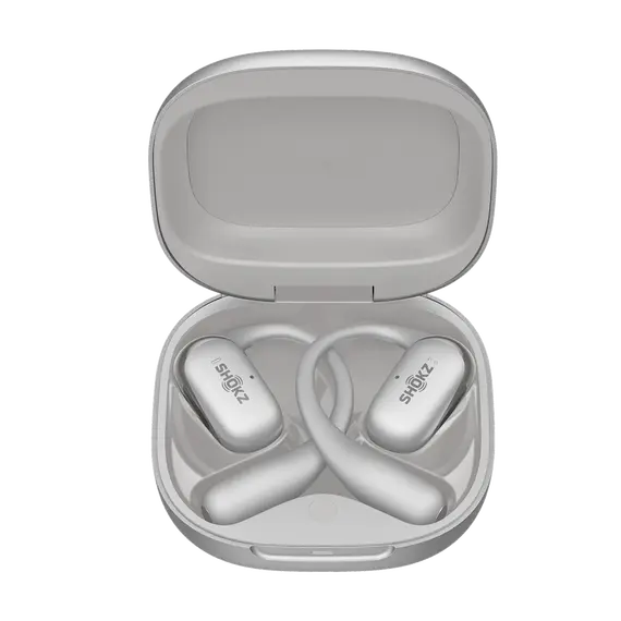 SHOKZ OpenFit 2+ T921-ST-GY Headphones - Dolby Audio, Wireless, Bluetooth 5.4, Boom Microphone, IP55, Grey, imagen 3