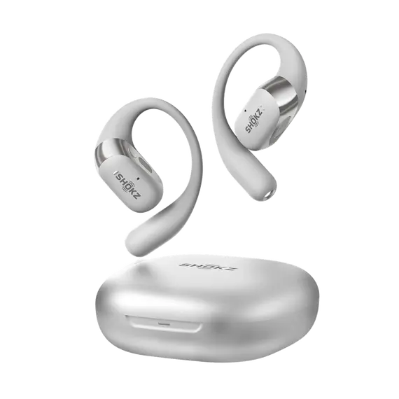 SHOKZ OpenFit 2+ T921-ST-GY Headphones - Dolby Audio, Wireless, Bluetooth 5.4, Boom Microphone, IP55, Grey, imagen 5