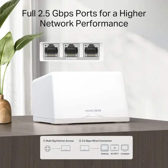 TP-Link HALO H47BE 2-PACK Mesh Wi-Fi System - Wi-Fi 7 802.11be, White, 2 image