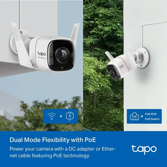 TP-Link TAPO C325WB IP Security Camera - 4MP, 1/1.88", IP66, White, imagen 3