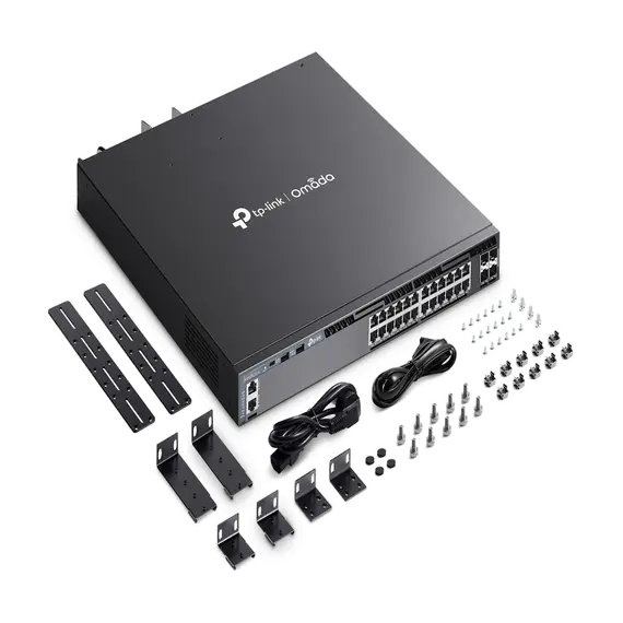 TP-Link SG6428XHP Network Switch - 24-Port, Managed, 1U, AC, Black, 2 image