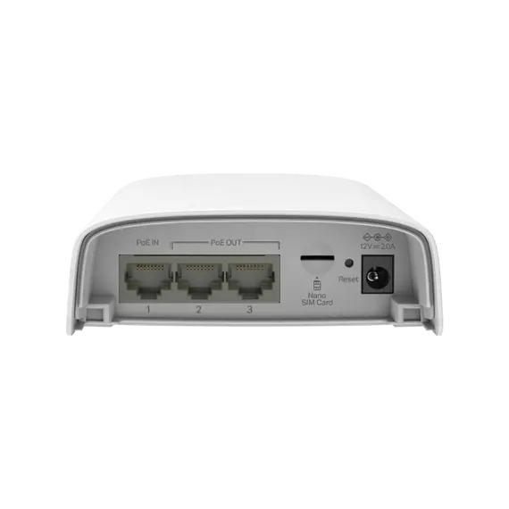 TP-Link ER703WP-4G-OUTDOOR Gateway - Wall Mounting, External, 4 dBi, 512MB DDR4-SDRAM, Wi-Fi, PoE, White, imagen 4