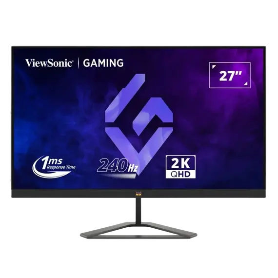 ViewSonic VX2758A-2K-PRO-3 Gaming Monitor - 27 in., QHD Quad HD, 240 Hz, IPS, Black