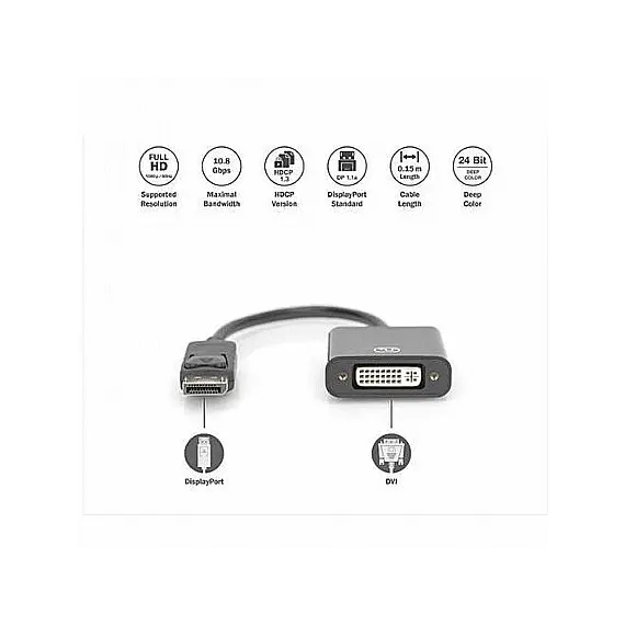 Alogic CA-630190 Display Port Adapter - DisplayPort to DVI-D, 1920 × 1200, 1YR, 5 image