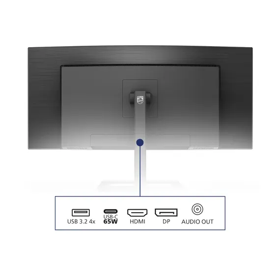 Philips 346E2CUAE/00 Computer Monitor - 34", 3440 x 1440 WQHD, VA LCD, 100 Hz, Black, 4 image
